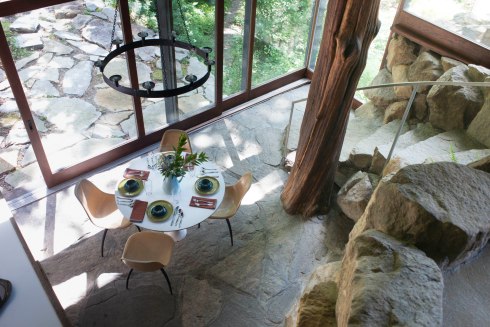 Dining area from above
